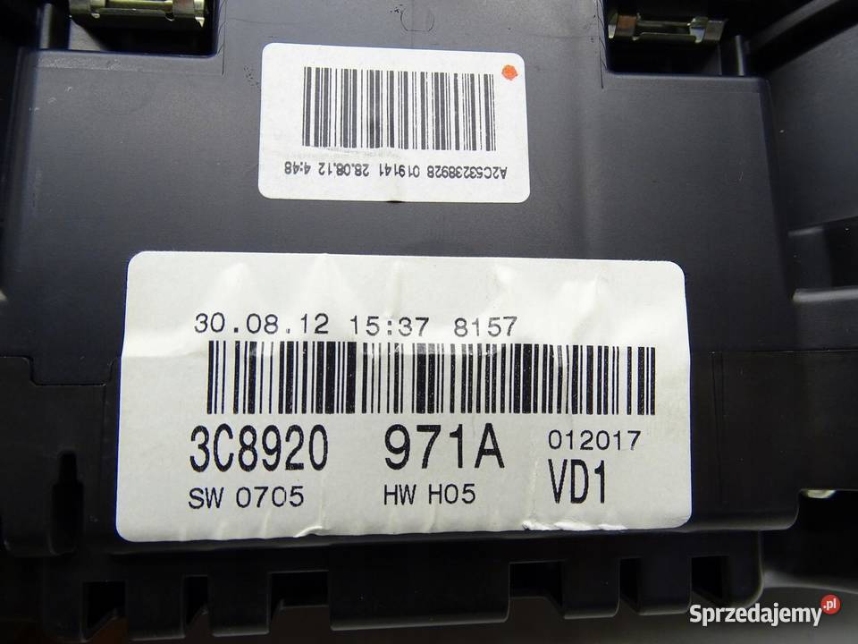 LICZNIK ZEGARY 20 TDI 3C8920971A 17013872735 VW