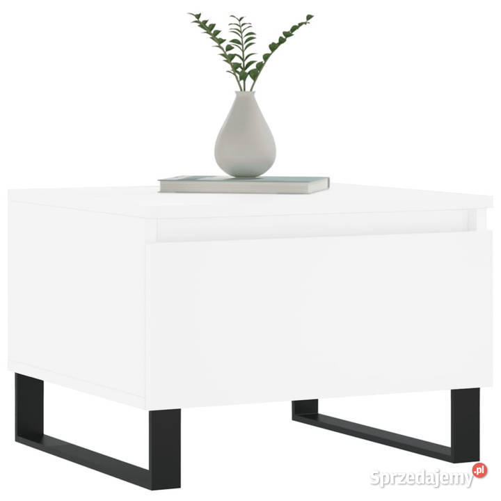 Stoliki kawowe 2 białe 50x46x35 WM830877 Warszawa