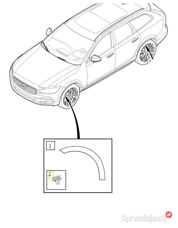 Volvo V90CC spinka listwy nakladki blotnika dolnośląskie Bielany Wrocławskie sprzedam