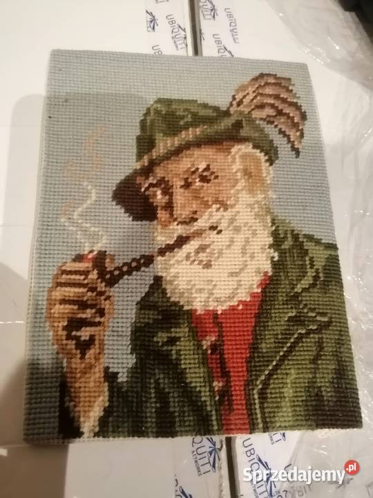 stary obraz haftowany Legnica