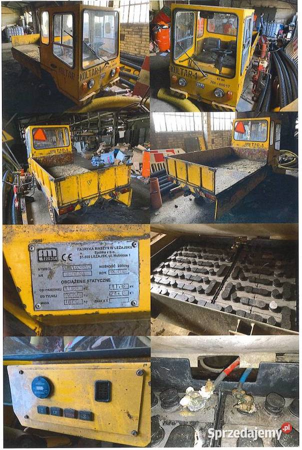 Wózek akumulatorowy platformaFabryka Maszyn pełny VAT