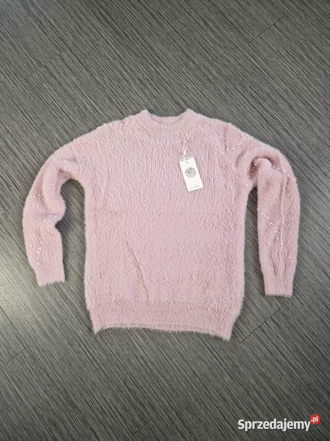 Sweter w pudrowym rózu Swetry i golfy zachodniopomorskie Nowogard