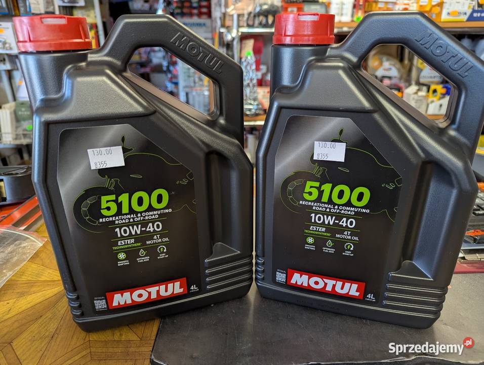 Olej motocyklowy Motul 5100 10W40 4T 4l Łopuszno