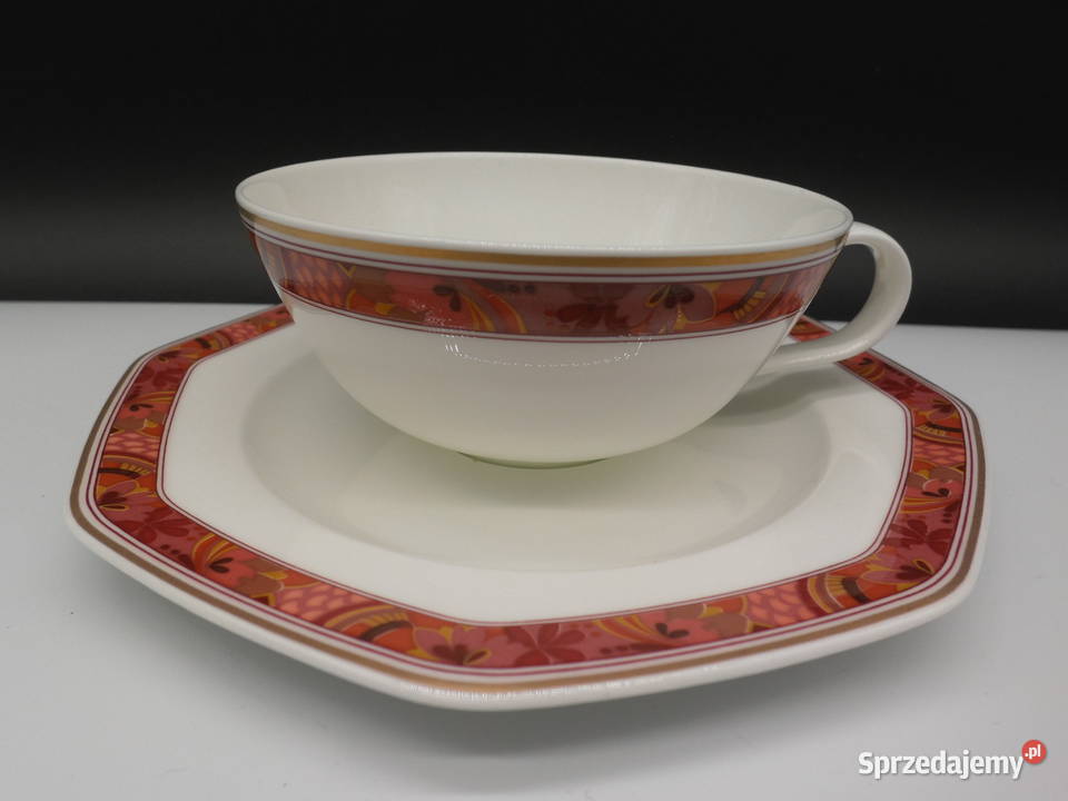 Filiżanka ze spodkiem porcelana Hutschenreuther Raszków