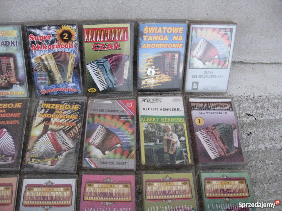 Stare kasety magnetofonowe AKORDEONY Grodziczno
