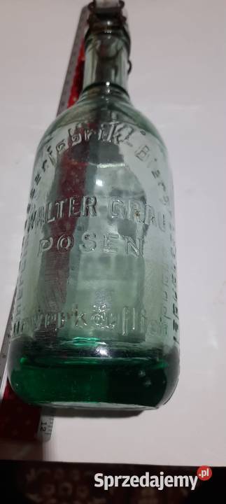 Stara butelka napis Mineral Waser WALTER GRAU Porcelana i szkło Warszawa sprzedam