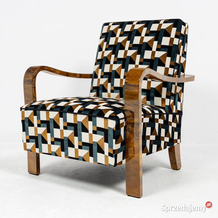 Fotel Modernizm Ar Deco Lata 60 te Sygnatura Swarzędz sprzedam