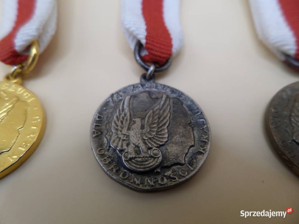 Zestaw Miniaturek Zasługi Obronności Kraju Militaria Poznań