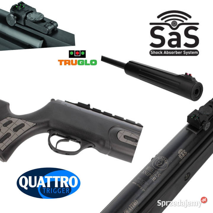 Wiatrówka Hatsan 125 Sniper Vortex 45 mm tłumik Warszawa sprzedam