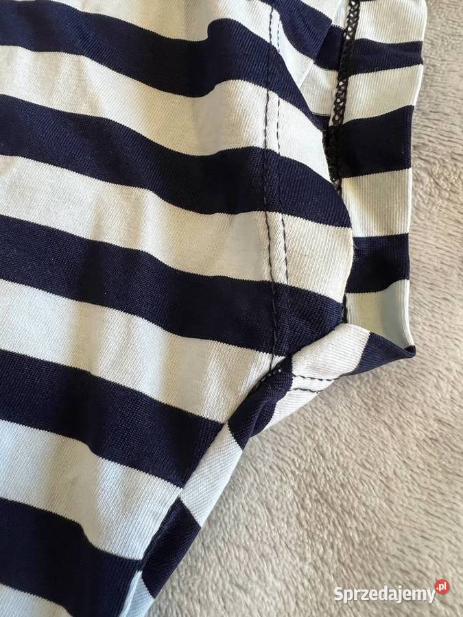 Bluzka tshirt koszulka z krótkim rękawem w paski podkarpackie Jasło