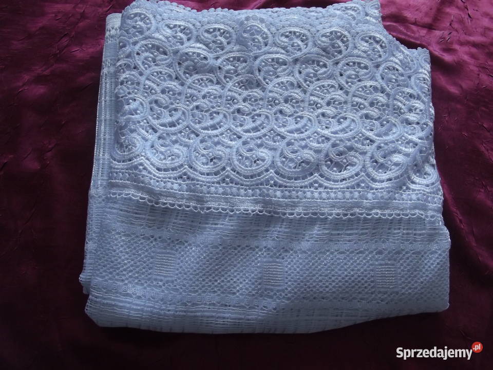 Materiał firana żakard gipiura 169660 Tkaniny Piekary Śląskie