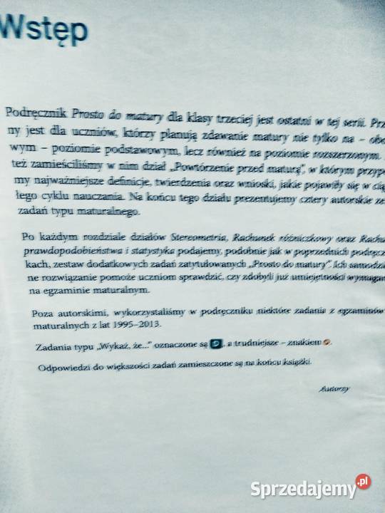 Prosto do matury 3 rozszerzenie podręcznik mazowieckie