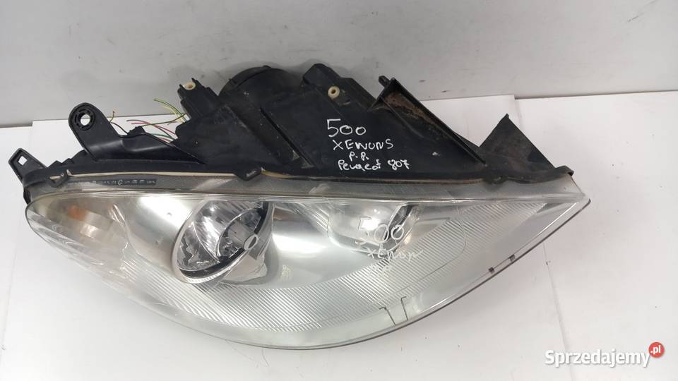 PEUGEOT 807 LAMPA PRZÓD PRAWA SOCZEWKA XENON Zbierkowo sprzedam