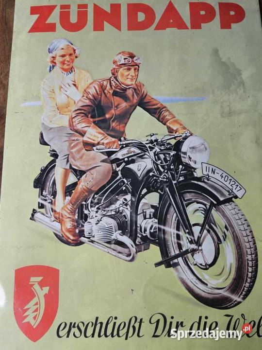 Obrazek metalowy ZUNDAP 190 wielkopolskie Poznań