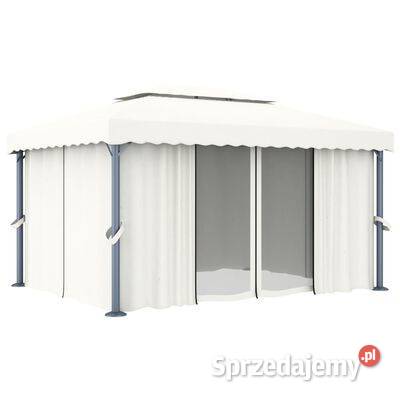 vidaXL Altana ogrodowa z zasłonami 4 x 3 m Warszawa