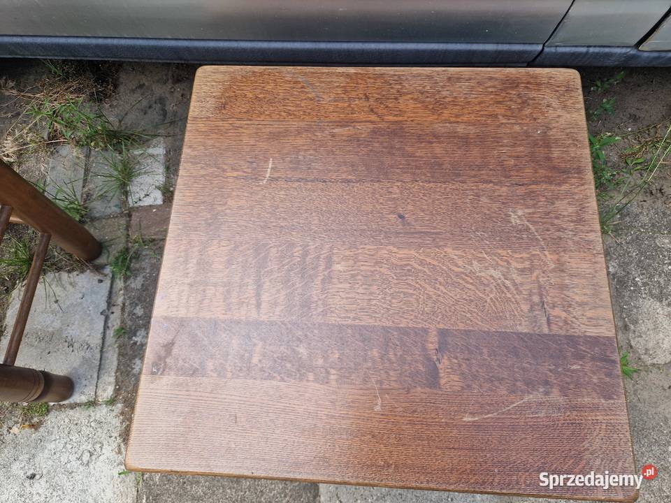 Stolik drewniany z litego drewna import Holandia Ciechocinek