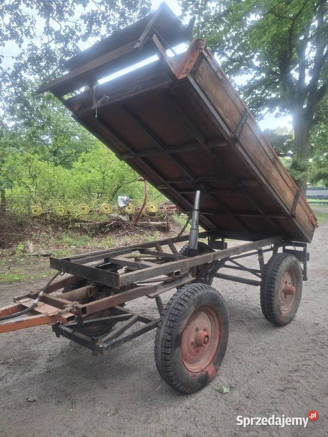 Przyczepa wywrotka 240x130 minitraktorek ciapek Przyczepy rolnicze Krosno Odrzańskie