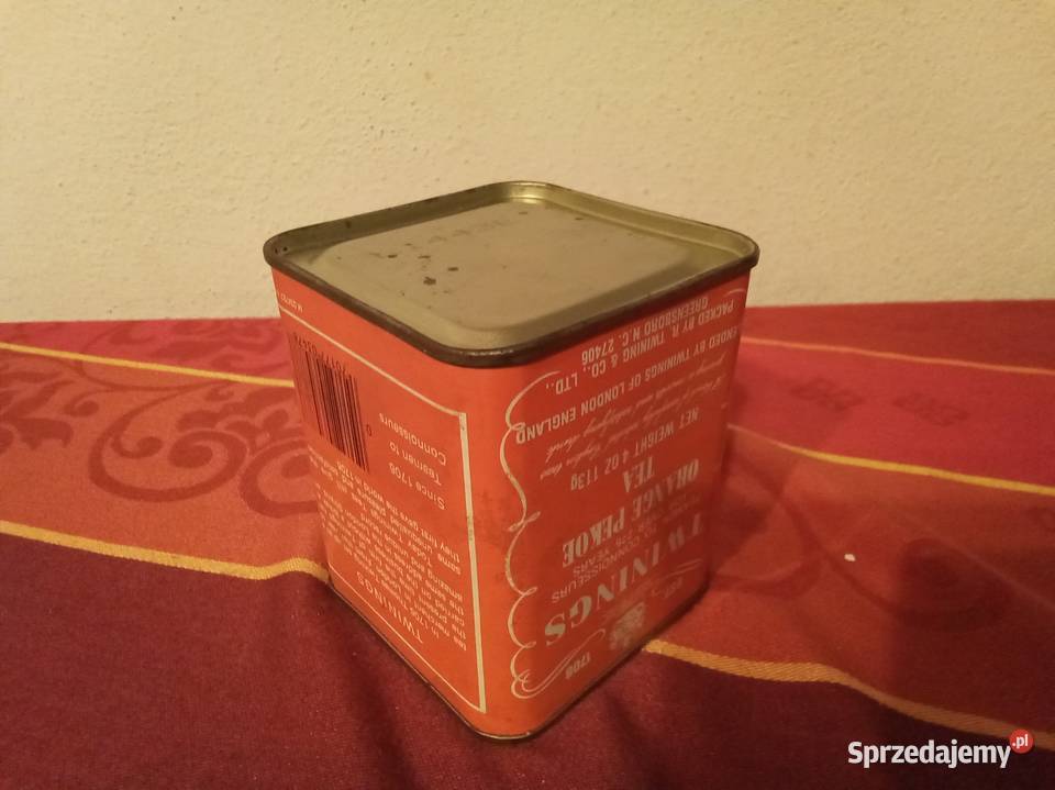 Pomarańczowa puszka twinings orange Warszawa