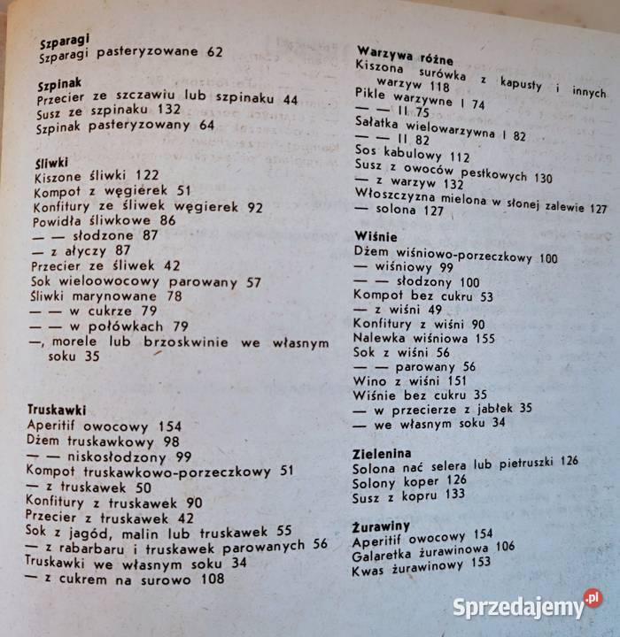 Książka Kompoty marynaty dżemy
autor Zdzisława podlaskie Białystok sprzedam