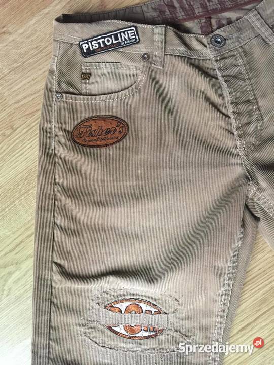 Spodnie sztruksowe męskie L Pisz