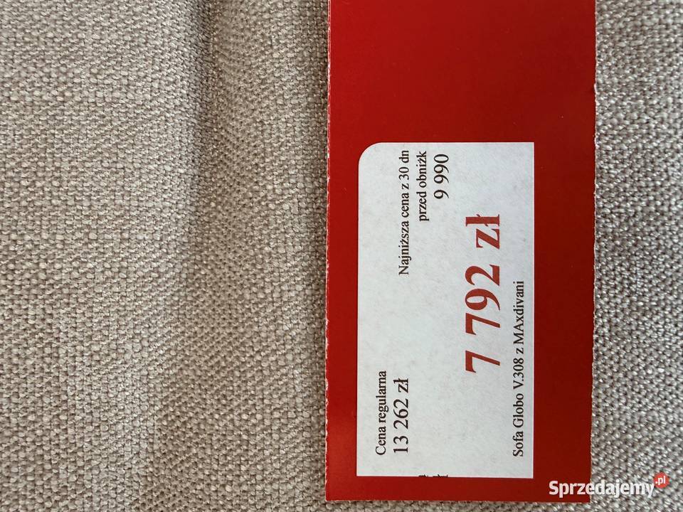 Wyprzedaż włoskie meble sofa Globo z fabryki Lublin