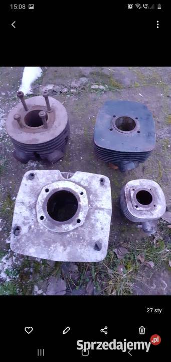 Cylindry motocyklowe etz wsk Panonia iż shl Silniki i osprzęt kujawsko-pomorskie Świecie sprzedam