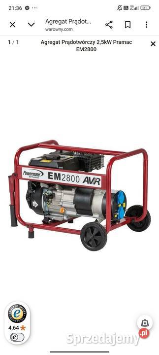 Agregat Prądotwórczy 25kW Pramac EM2800 sprzedam