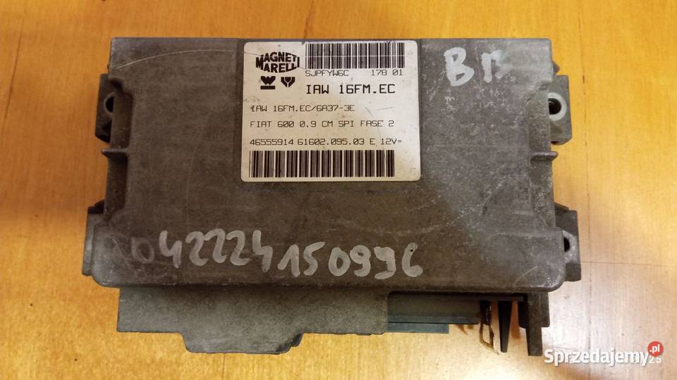 Komputersterownik Fiat Seicento 09 IAW 16FMEC Komputery Motoryzacja Chełm