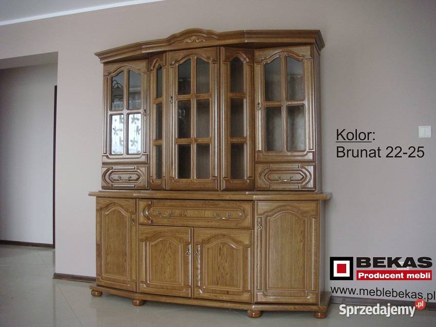 PROMOCJA Prześliczna Nowa Witryna 180 Orzech 199cm śląskie Czerwionka-Leszczyny