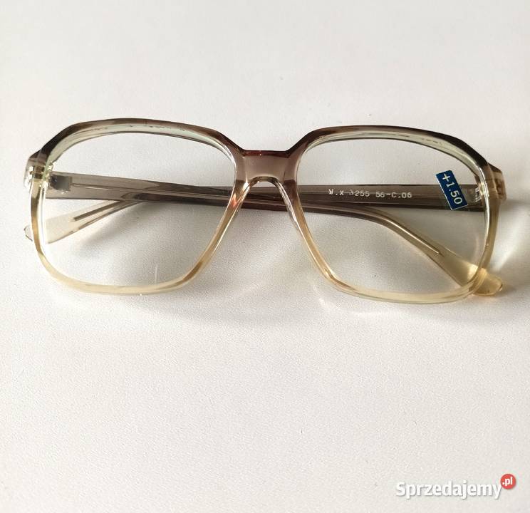 Okulary korekcyjne 15 plusy z PRL vintage Łódź sprzedam