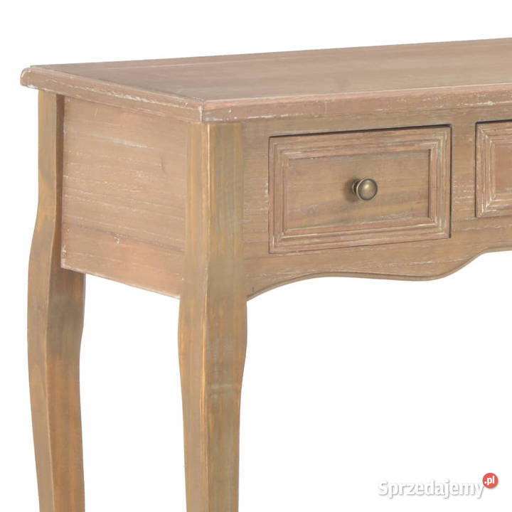 Stolik konsolowy z 3 szufladami brązowy WM280047 sprzedam