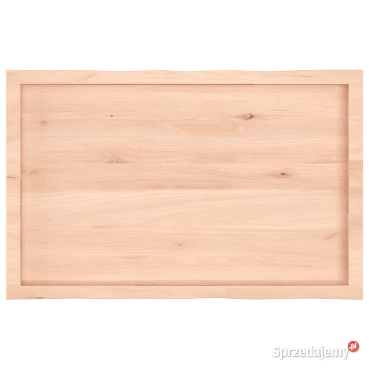 Blat stołu 100x60x26 surowy lity dąb naturalną Warszawa