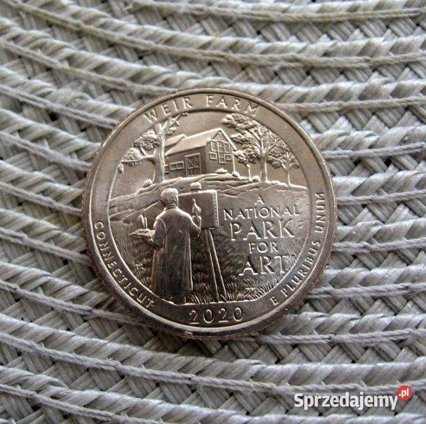 USA Quarter Dollar 2020r WEIR FARM Kalisz