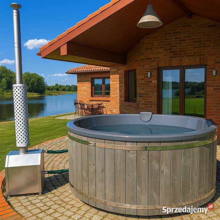 Balia ogrodowa z jacuzzi Hydromasaż Piec Giżycko