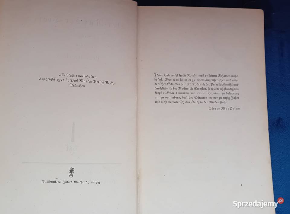 Ueberhoer Der Ruf der Tiefe Drei Masken Verlag wielkopolskie