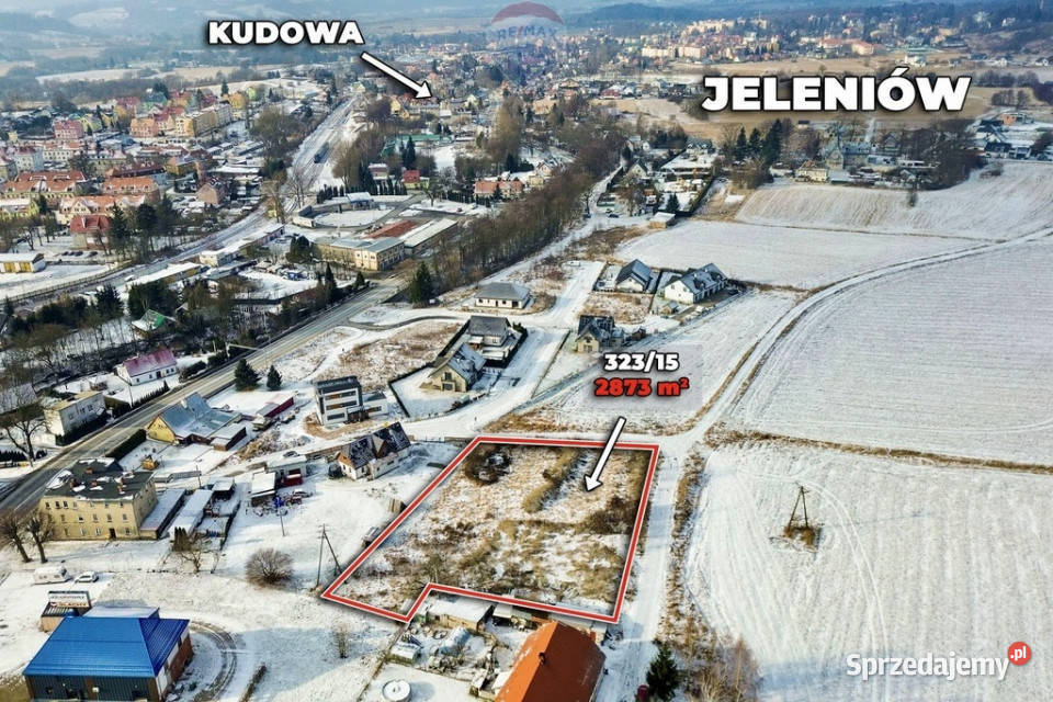 Działka budowlana 2873 m z mediami i dojazdem budowlana Jeleniów
