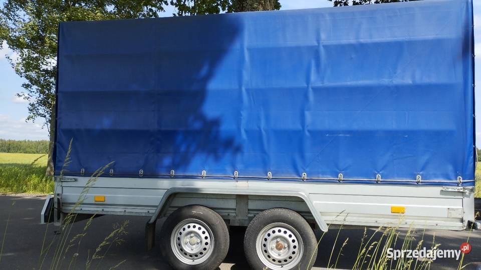 Rydwan dmc 750 przyczepka dwuosiowa towarowa Burtowe i plandeki warmińsko-mazurskie Giżycko