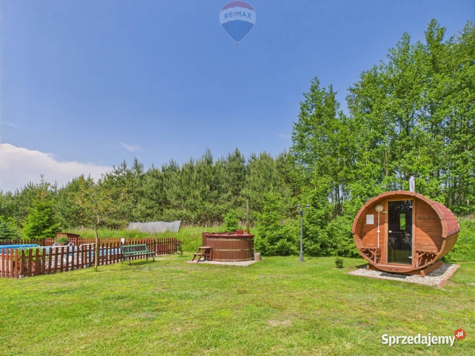 Ranczo w lesie z wyspą stawem basenem stajnią kujawsko-pomorskie Gnojno