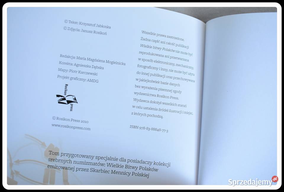 Wielkie Bitwy Polaków Płock sprzedam