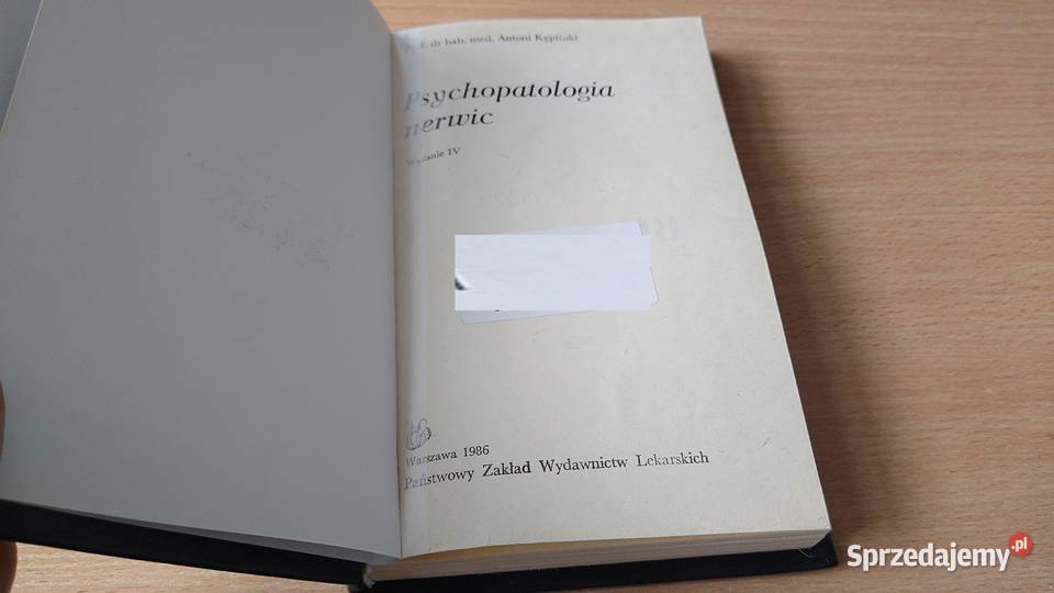 Psychopatologia nerwic Antoni Kępiński TWARDA Gdańsk