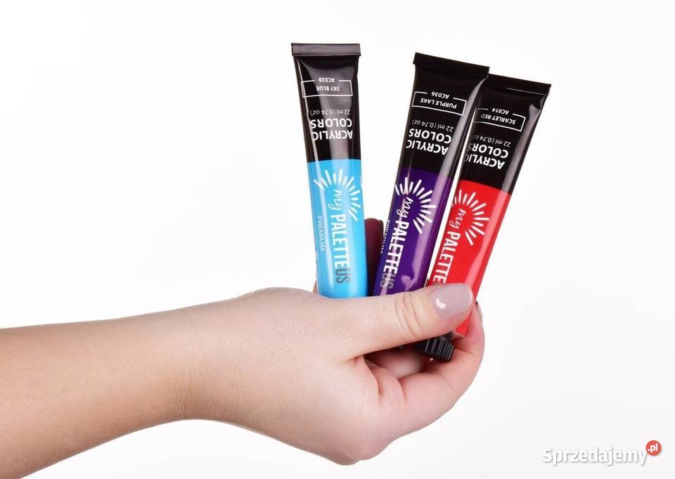 48 XXXL EKSKLUZYWNY ZESTAW farb akrylowych z Warszawa