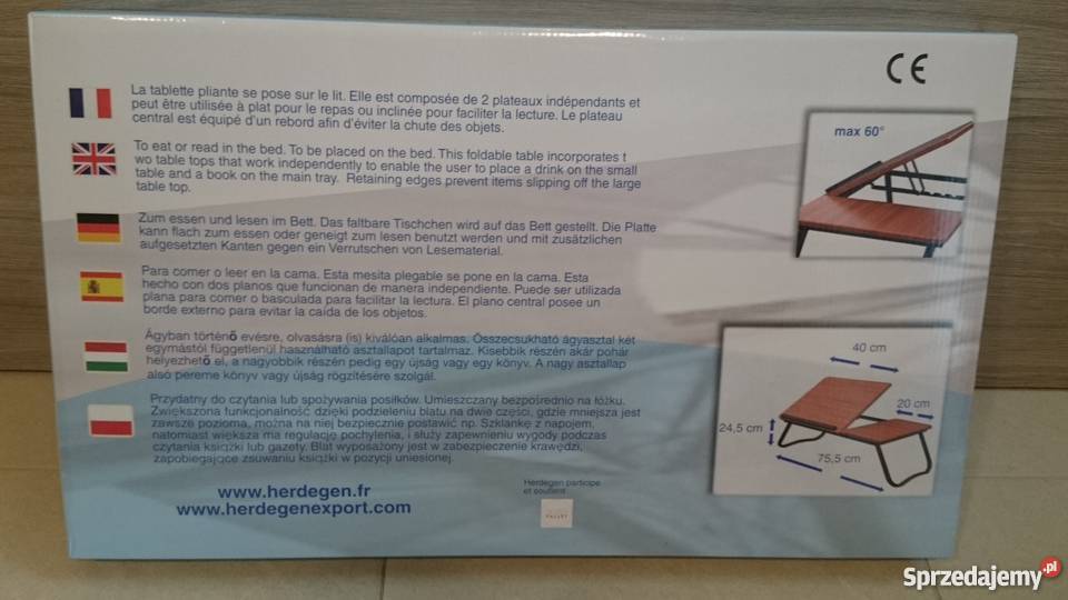 Stolik na łóżko TWIN EASY Regulowany Kielce sprzedam