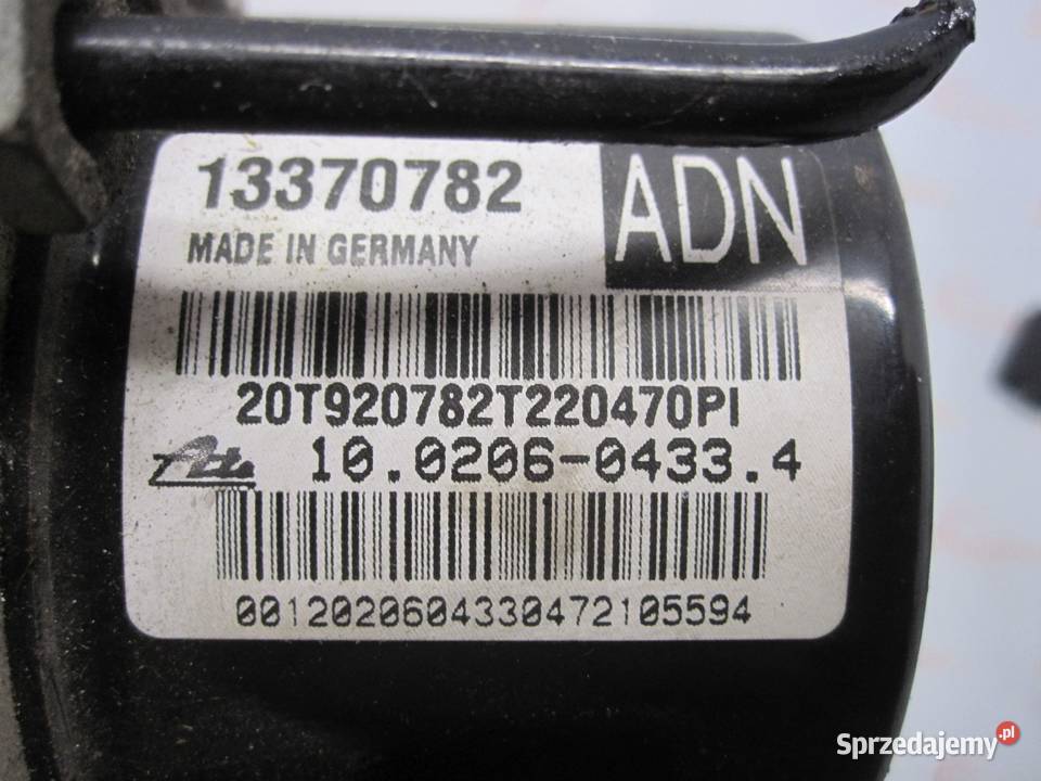 ASTRA J 12r pompa ABS 13370782 osobowe Pompy hamulcowe Kielce