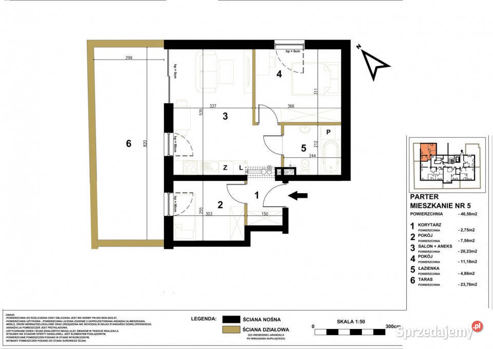 Mieszkanie sprzedam Kielce 4658m2 3 pok