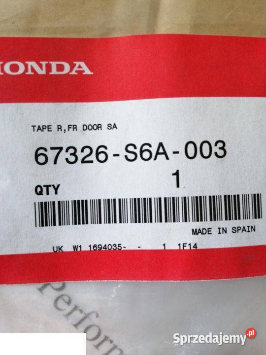 Honda Civic vii okleina drzwi prawy przód nowe lubelskie Kozubszczyzna