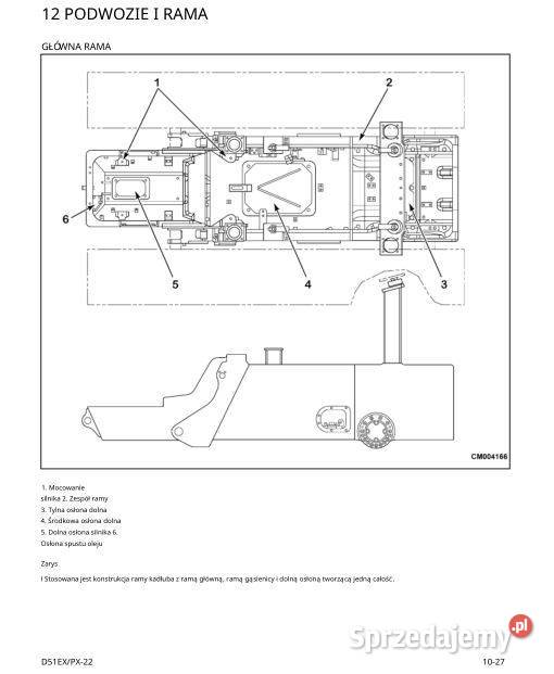 Komatsu D51EX22 D51PX22 instrukcja napraw motoryzacja, transport