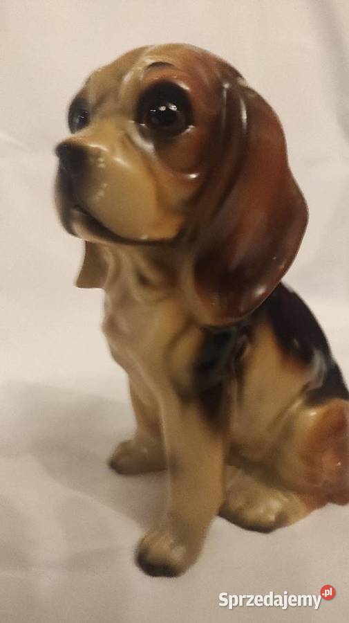 figurka psa rasy Beagle w stylu vintage Brinns łódzkie Pabianice