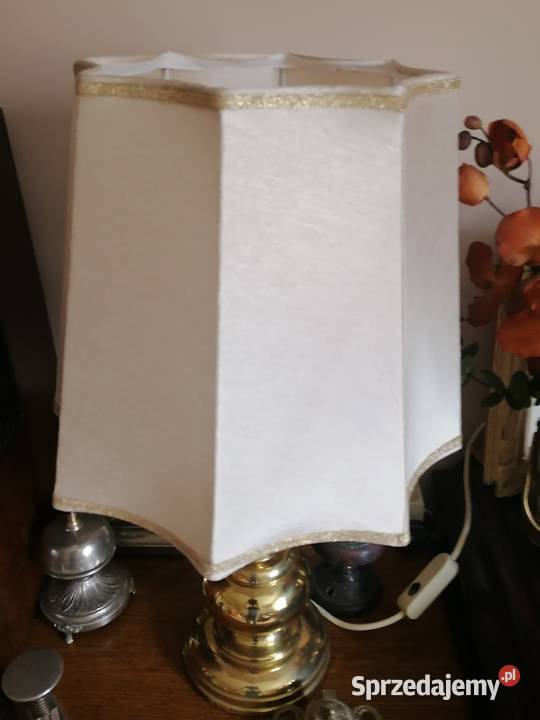 Lampa mosiężna gabinetowa z łat 60 tych Art deco Kraków sprzedam