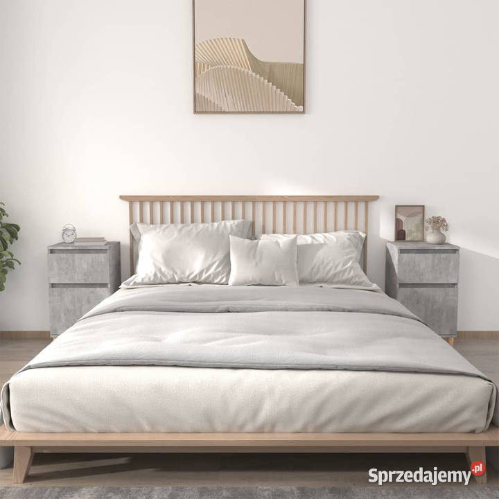 Szafki nocne 2 szarość betonu 40x35x70 WM819701 mazowieckie Warszawa