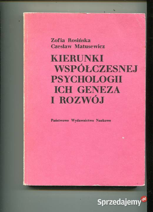 Kierunki współczesnej psychologii ich geneza i zachodniopomorskie Szczecin sprzedam